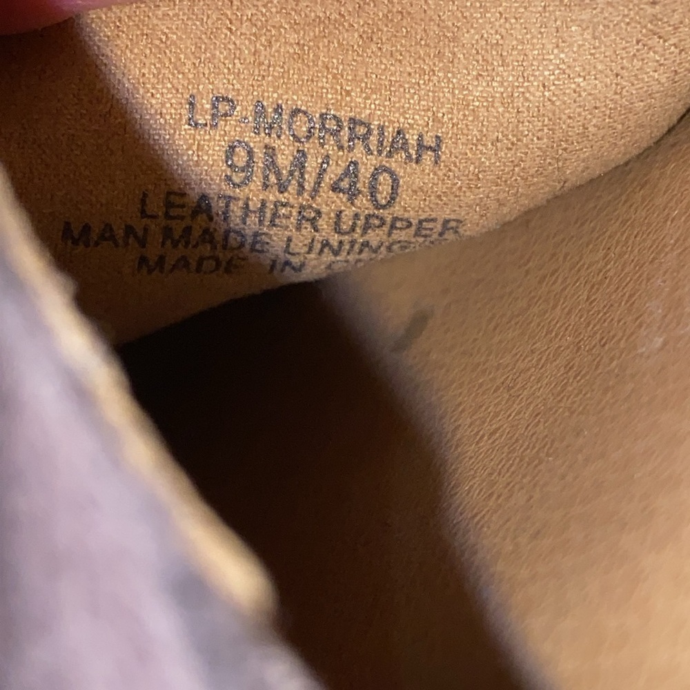 EUC Lucky Brand  MORIAH Gray PEBBLED LEATHER SLIPON LOAFER CLEAN SHOES WO SIZE 9 - Picture 6 of 13